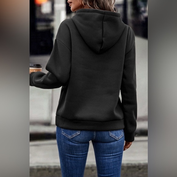 Contrast Fringe Hoodie - Picture 4 of 4